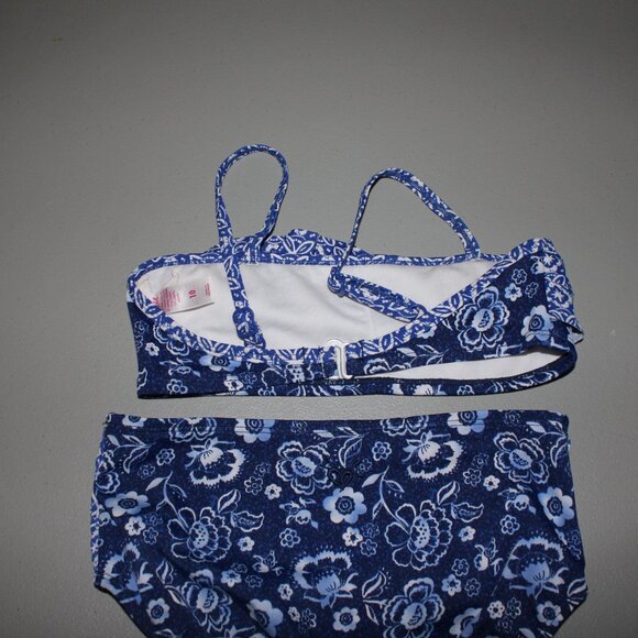 Blue & White 2 Pcs Justice Bikini Swimsuit Size 10 - Picture 7 of 11